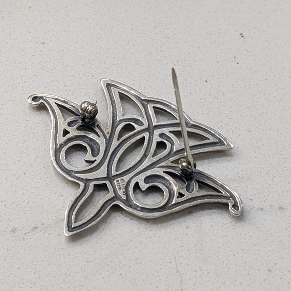 Retired James Avery 925 Sterling Descending Dove Bird  Brooch - Picture 10 of 13